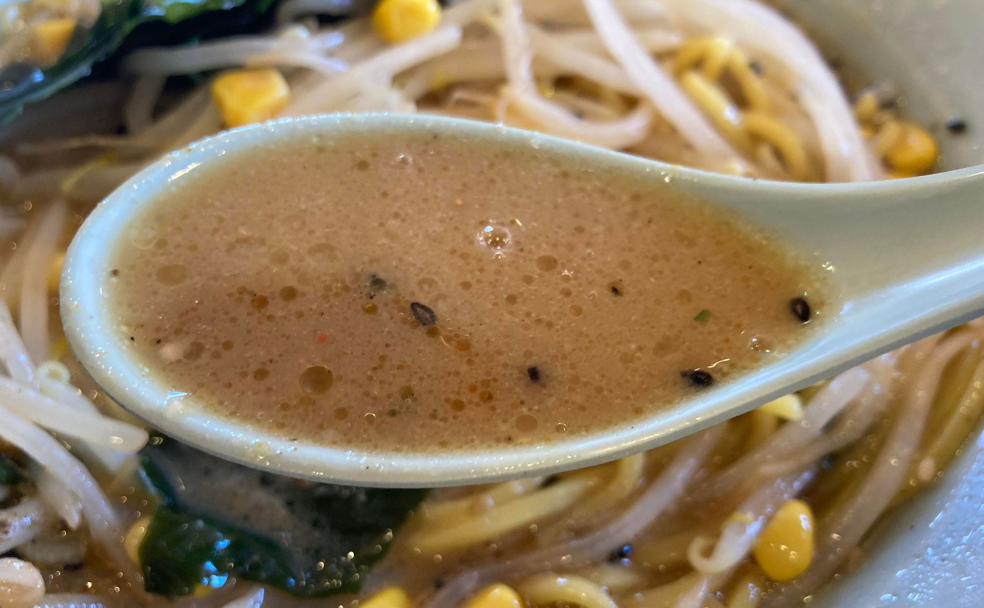 三島　ラーメン「雪ん子」(Yukinko)　スープ
