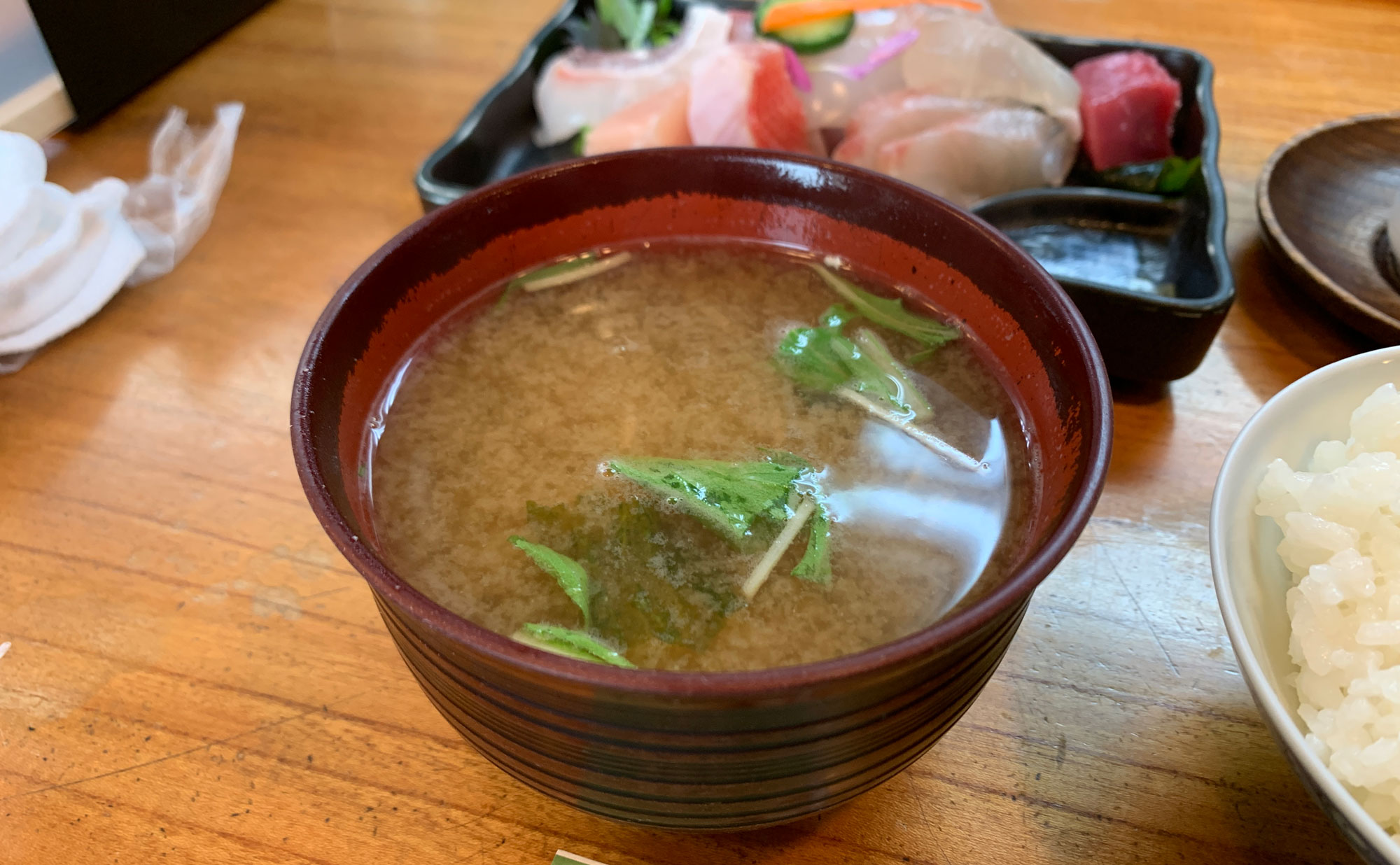 下田　海鮮「ごろさや」(Gorosaya)　味噌汁