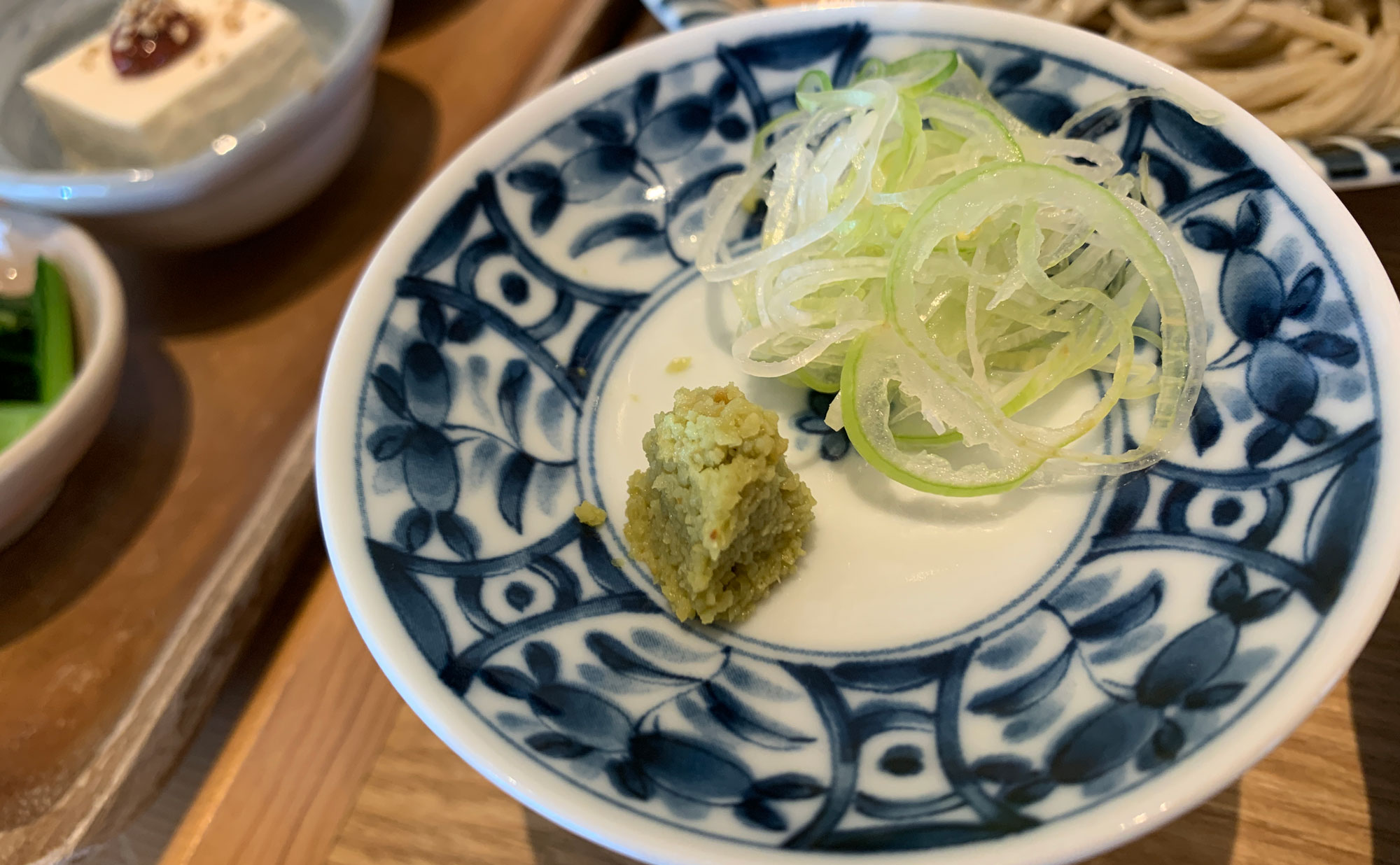 修善寺　蕎麦「おくら」(Okura)　薬味